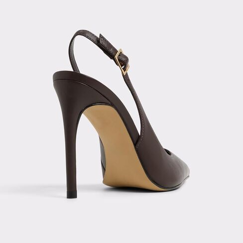 حذاء نسائي بكعب Slingback مغلق بمقدمة مدببة وكعب عالٍ ستيليتو وإبزيم سهل الارتداء حذاء بكعب مثير لحفلات الزفاف غير رسمي in Kuwait