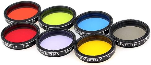 SVBONY Telescope Filter 1.25 inches Moon Filter CPL Filter, for Enhance Lunar Planetary Views Reduces Light Pollution, Bundle with SV133 Filter Wheel Multiple 5 Position Filter Wheel in Saudi Arabia