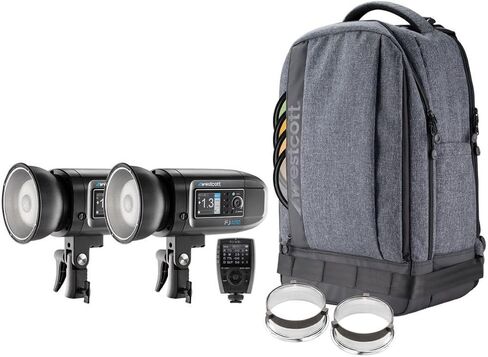 Westcott FJ400 II Strobe 2 Light Backpack Kit with FJ X3 S Wireless Trigger and Eyelighter Bundle (30 Items) in Saudi Arabia
