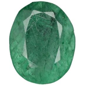 GEMHUB Beautiful Green Emerald 4.85 Ct Certified Natural Oval Cut Loose Gemstone for Ring DX-497