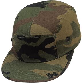 Woodland Camouflage Military Street Cap (Polyester/Cotton)