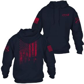Grunt Style 1776 Flag Men's Pullover Hoodie