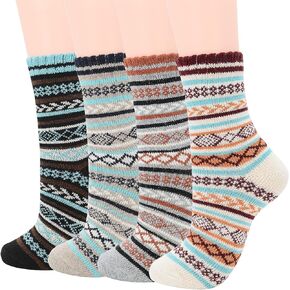 American Trends Men's Wool Socks Ankle Winter Warm Socks Athletic Fuzzy Socks Sports Crew Socks Soft Fall Hiking Socks