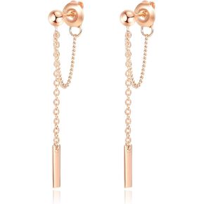 925 أقراط من الفضة الاسترليني مع سلسلة معلقة تتدلى من الأقراط in Kuwait