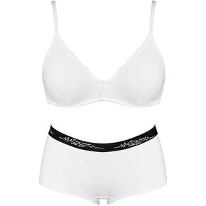 طقم حمالة صدر لاسلكية غير مبطنة من القطن من Varsbaby وسراويل داخلية بدون خياطة in Kuwait