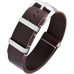 سوار ساعة بديل مزدوج الجوانب من الجلد الناعم سريع الفك مقاس 12 و14 و16 و18 و19 و20 و21 و22 و24 ملم in Kuwait