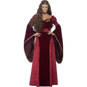 Smiffy's Women's Medieval Queen Deluxe Costume