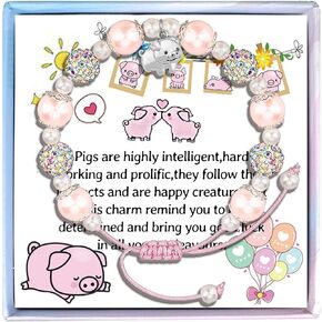 MollyQueen Cute Pig Gifts for Women Girls Pig Gifts Pigs Lover Gift Pig Spirit Animal Gifts Pigs Jewelry for Her
