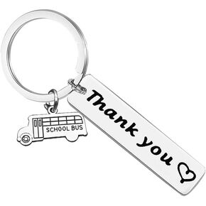 Vadaka Appreciation Jewelry Bus Driver Gift Keychain Thank You Gift for School Bus Driver Appreciation Gifts School Bus Key Ring Thank You Keychain End of The School Year Gift Christmas Birthday Gift