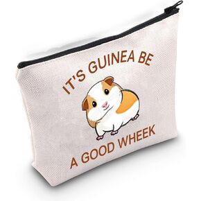 LEVLO Guinea Pig Lovers Gifts It's Guinea Be a Good Wheek Makeup Bags Guinea Pig Mom Lovers (It's Guinea)
