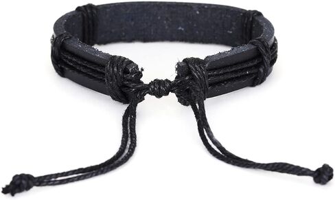 الكتاب المقدس الملهم الديني، آية الكتاب المقدس الملهمة للإيمان المسيحي، تشجيع سوار قابل للتعديل، سوار جلد مضفر من الجلد الإنجليزي هدية للرجال والأولاد والأب والابن والبنات in Kuwait