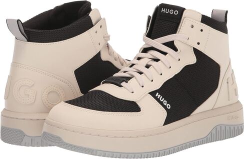 HUGO Men's Chunky High Top Leather Sneakers in Saudi Arabia