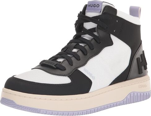HUGO Men's Chunky High Top Leather Sneakers in Saudi Arabia