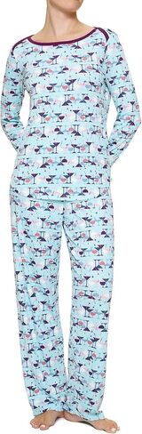 HUE Women’s Ultra Ribbed 2 Piece Pajama Gift Set – Includes Cozy Long Sleeve PJ Top and PJ Pant in Saudi Arabia