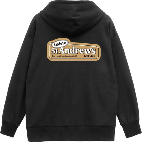 WINGSCLOGO Women's Drop Shoulder Oversized Fun Graphic Zip Up Hoodie in Saudi Arabia