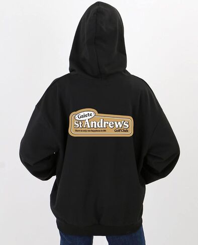WINGSCLOGO Women's Drop Shoulder Oversized Fun Graphic Zip Up Hoodie in Saudi Arabia