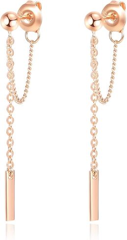 925 أقراط من الفضة الاسترليني مع سلسلة معلقة تتدلى من الأقراط in Kuwait