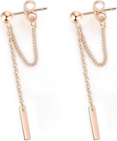 925 أقراط من الفضة الاسترليني مع سلسلة معلقة تتدلى من الأقراط in Kuwait