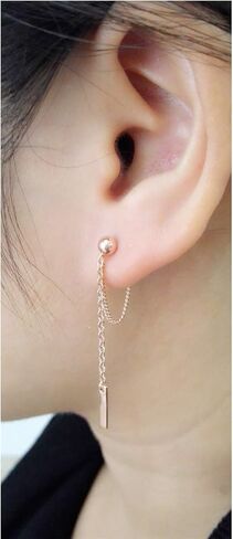 925 أقراط من الفضة الاسترليني مع سلسلة معلقة تتدلى من الأقراط in Kuwait