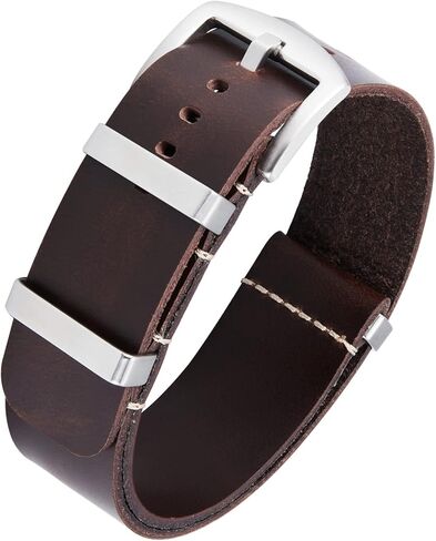 سوار ساعة بديل مزدوج الجوانب من الجلد الناعم سريع الفك مقاس 12 و14 و16 و18 و19 و20 و21 و22 و24 ملم in Kuwait