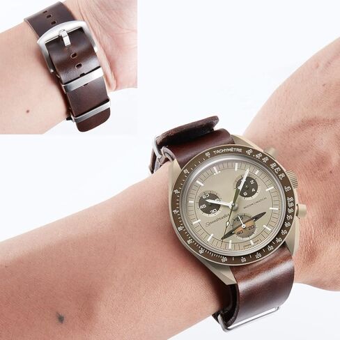 سوار ساعة بديل مزدوج الجوانب من الجلد الناعم سريع الفك مقاس 12 و14 و16 و18 و19 و20 و21 و22 و24 ملم in Kuwait