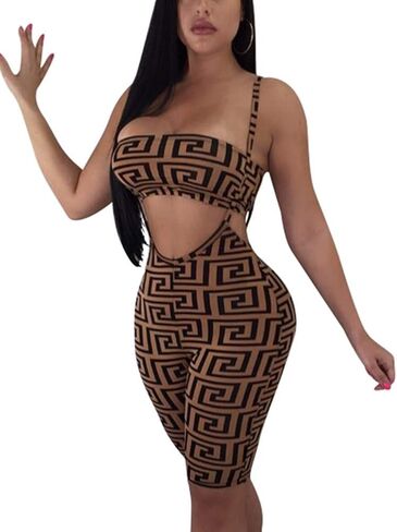 طقم بذلة نسائية من BORIFLORS مكون من قطعتين مثير وأشرطة علوية وسروال قصير in Kuwait