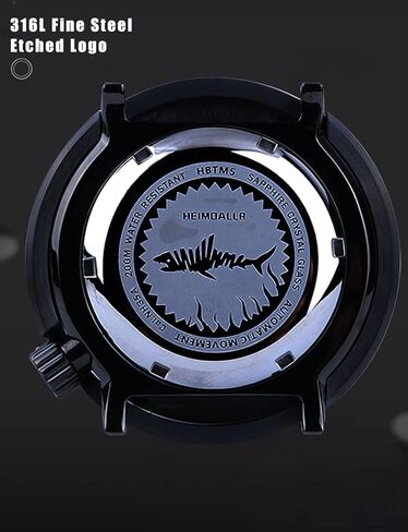 ساعات تكتيكية FROG Heimdallr للرجال، NH35A أوتوماتيكية 200 متر غواص ساعات كريستال ياقوتي للرجال ساعة يد مضيئة ذاتية اللف، قرص 47 ملم in Kuwait