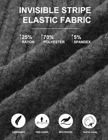 سترات Zamowoty للسيدات خفيفة الوزن ورقبة مربعة وأكمام طويلة وقمصان فضفاضة ذات فتحة جانبية وقمصان تونيك in Kuwait