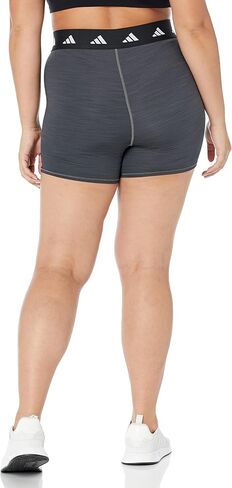 adidas womens Techfit 3 Inch Short running compression tights, Dark Grey/Black, Medium US in Saudi Arabia