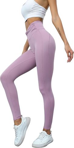 Blooming Jelly Women's Workout Leggings Thermal Warm High Waisted Tummy Control Athletic Gym Yoga Pants with Pocket in Saudi Arabia