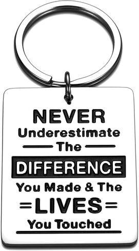 Thank You Christmas Gifts for Coworker Employee Teacher Appreciation Inspirational Keychain for Women Men Going Away from Boss Colleague Goodbye Farewell Office Retirement Gift for Friends Jewelry in Kuwait