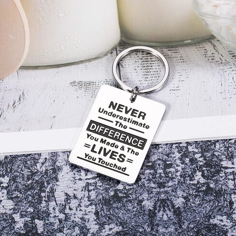 Thank You Christmas Gifts for Coworker Employee Teacher Appreciation Inspirational Keychain for Women Men Going Away from Boss Colleague Goodbye Farewell Office Retirement Gift for Friends Jewelry in Kuwait