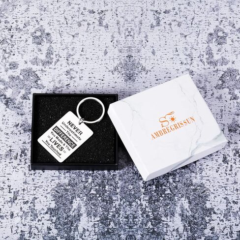 Thank You Christmas Gifts for Coworker Employee Teacher Appreciation Inspirational Keychain for Women Men Going Away from Boss Colleague Goodbye Farewell Office Retirement Gift for Friends Jewelry in Kuwait