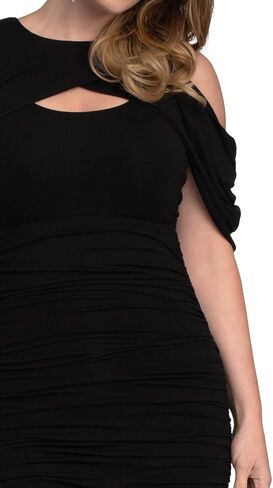 فستان Kiyonna نسائي مقاس كبير من Bianca Ruched in Kuwait