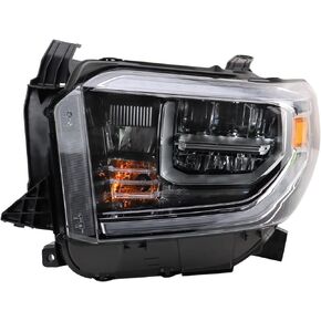 TRQ Left Headlight Assembly Drivers Side Compatible with 2018-2021 Toyota Tundra TO2502262