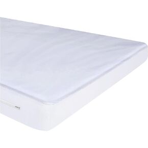 Waterproof Kids Portable Crib Mini Crib Mattress Protector 25 x 38 x 5 in. Baby Mini Vinyl Crib Cover with Zipper Closure Kids and Child Leak Proof Mattress Protectors by Maypes