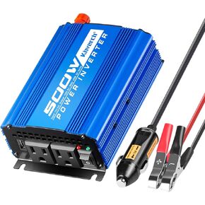 2000W Continuous/ 4000W Peak Power Inverter 3 AC Outlets 12V to 110V Car Converter with USB Port