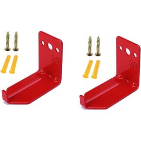 Fire Extinguisher Mount Wall Hook Bracket for Holding up to 20 lbs Extinguishers, Suited for Large and Small Dry Chemical and Water Extinguishers