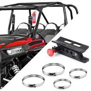 حامل طفاية حريق FHV قابل للتعديل سريع التحرير، حامل طفاية حريق مع 4 مشابك لسيارة جيب رانجلر JK JKU JL JLU Polaris RZR Ranger UTV in Kuwait