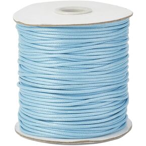 1 mm Waxed Cord for Jewelry Making Necklace String Wax Cord for Jewelry String Bracelet Cord 109 Yards/328 feet Waxed Cotton Cord for Jewelry Making(Khaki)