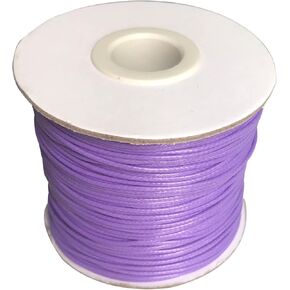 سلك مشمع 1 مم لصنع المجوهرات، حبل شمع لسلسلة المجوهرات، سلك سوار بطول 109 ياردة/328 قدم، سلك قطني مشمع لصنع المجوهرات (كاكي) in Kuwait