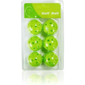 CAITON Golf Practice Balls, Indoor Swing Training Golf Ball, Airflow Holes Plastic Balls, Durable Golf Ball for Living Room, Golf Course, Yard