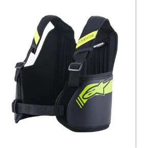 واقي مضلع هوائي من Alpinestars Youth Bionic - مقاس واحد يناسب الجميع - أسود/أصفر فلورسنت (6547013-155-O/S)