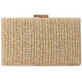 GOKTOW Straw Clutch Purse Raffia Rattan Summer Woven Beach Handbags for Women Vacation Travel 2024