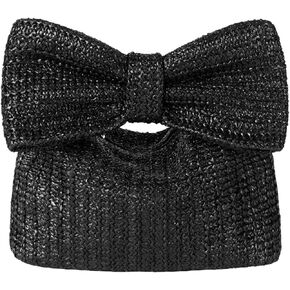 Ynport Bow Straw Clutch Purses for Women Summer Woven Rattan Handbags Wicker Beach Tote Bag 2024