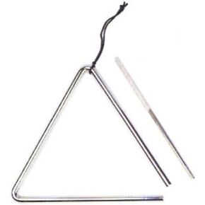 DD 6" Music Percussion Triangle, Striker, Holder & Case
