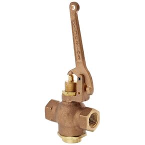 Kingston 305A Series Brass Quick Opening Flow Control Valve, Pull Lever, 1/2" NPT Female