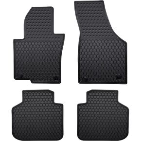 Lwope Car Floor Mats Custom Fit for Acura MDX 2022 2023 2024 Black Rubber Auto Liner Mats All Weather Protection Heavy Duty Odorless