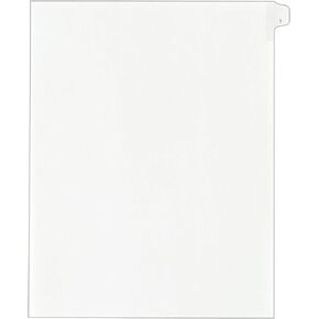 Avery Individual Legal Exhibit Dividers, Allstate Style, 1, Side Tab, 8.5 x 11 inches, Pack of 25 (82199)
