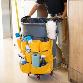 Trash Can Bag, 120L Commercial Cleaning Tool Organizer Heavy Duty Trash Cans Brute Bag Cleaning Tool and Organizer for Garbage Bins
